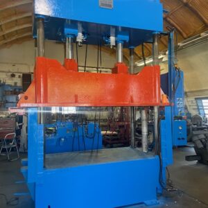 Blow 200 Ton Hydraulic 4-Post Heated Platen Press Rebuilt